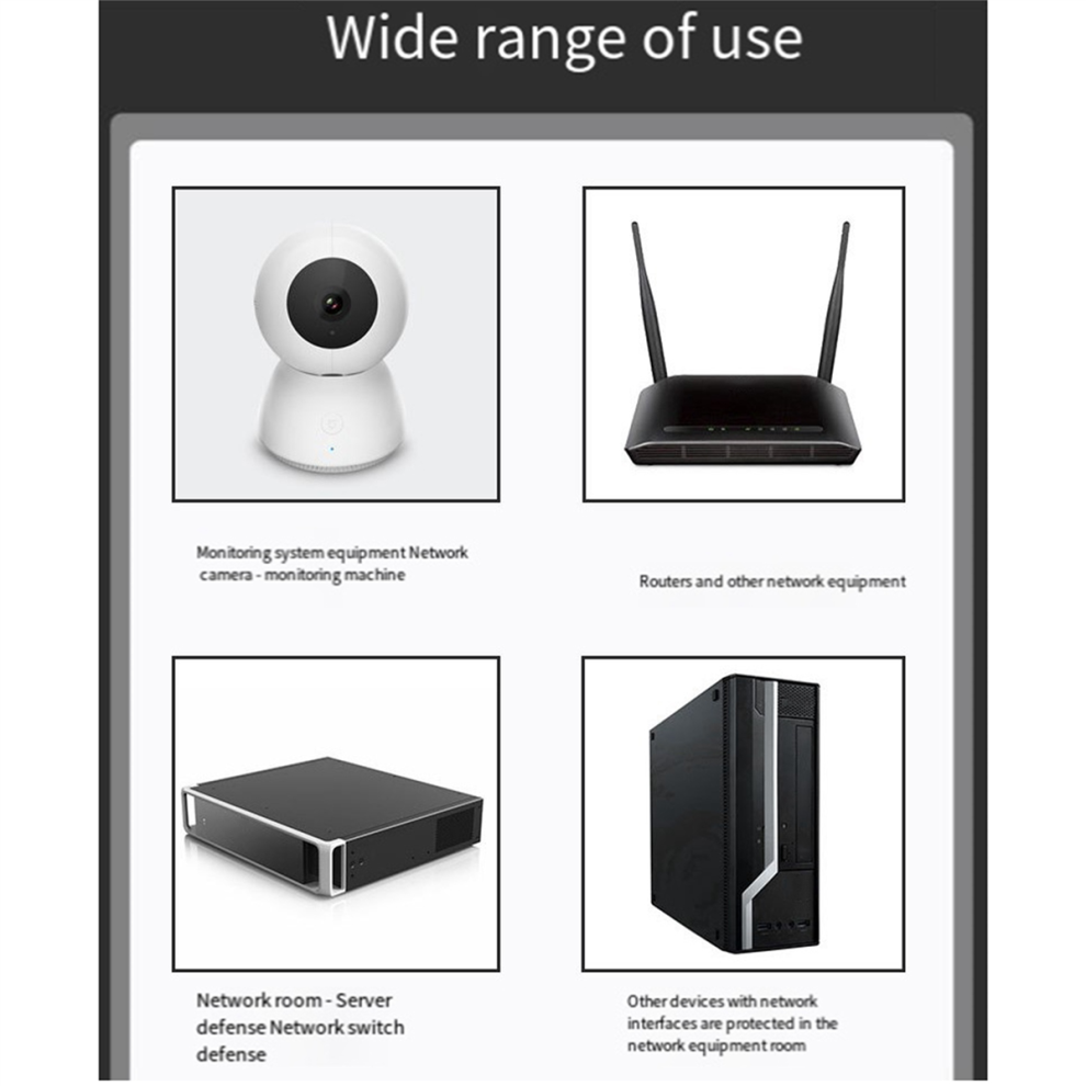 Protecteur De Surtension Rã©Seau Spd Gigabit Poe Ethernet Monocanal 1000 Mbps Preventer Pour Camã©Ras Ip Cctv 4853568998625