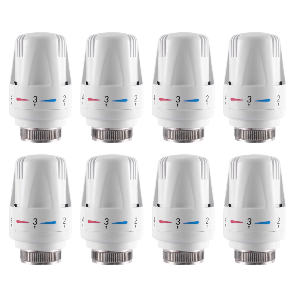 8Pcs Thermostatic Radiator Valve Thermostat Replacement Head 4853568900635