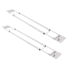 Barres RéGlables RV Secure, Tiges en Acier Inoxydable, Stabilisateurs de Nourriture et Boisson pour RéFrigéRateur (Paquet 2)