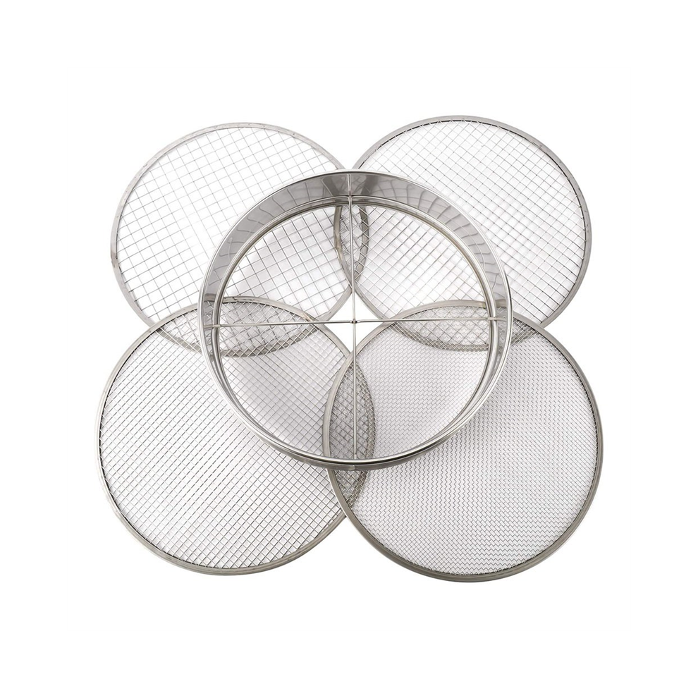 Panier de Tamisage Tamis en Rempotage Jardin - Filtre Sol Acier Inoxydable 4 Filtres (1/8 Po, 1/4 3/8 Po et 1/2 Po)-image-OPC-PHZDCPN-NEW