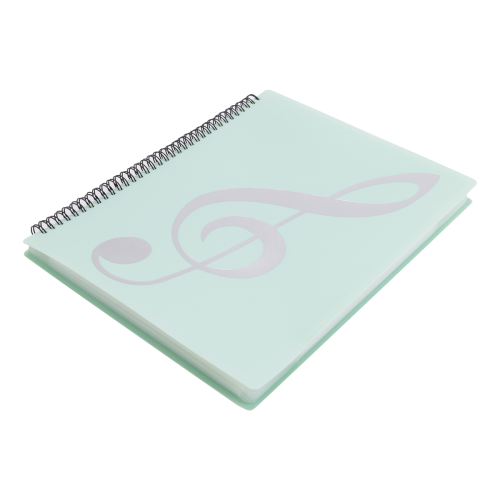 Classeur de Partitions, Capacité 60 Pages, /Support pour Convient au Format Lettre A4, Inscriptible et DéTachable (Vert) 2