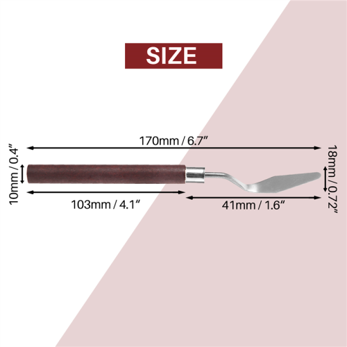 1.6" Palette Art Paint Painting Spatula Putty Scraper Mixing Tool 1