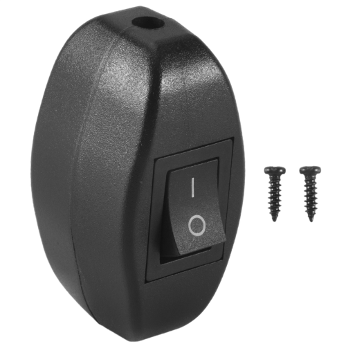 Black Bedroom On Off Button In Line Switch 6A/250VAC 10A/125VAC 2