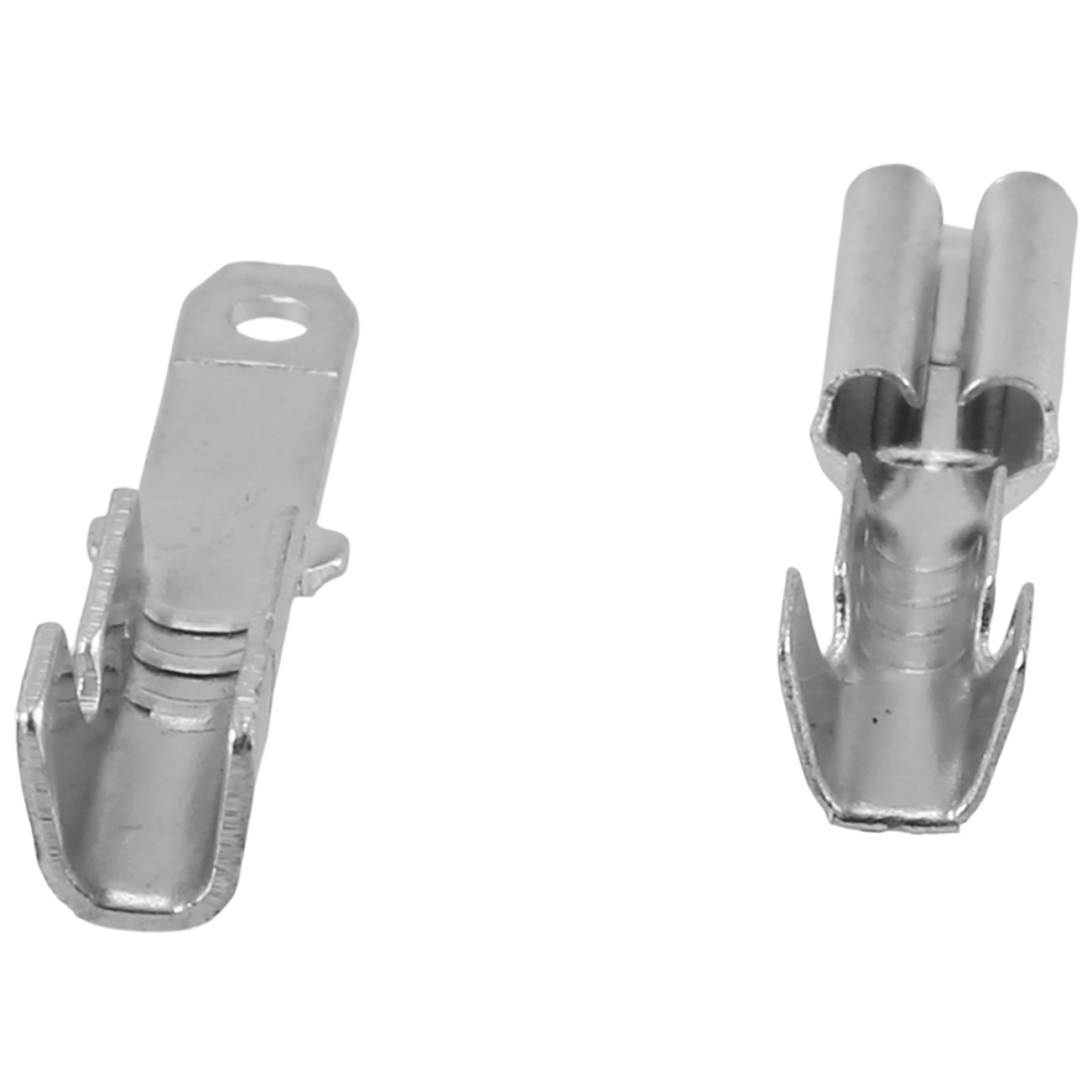 200 Stã¼Cke Flach Stecker Crimp Anschlã¼Sse Mit Elektrischer Isolier Hã¼Lse, Kabel Wickel Anschluss, 2,8 Mm 4853568920671