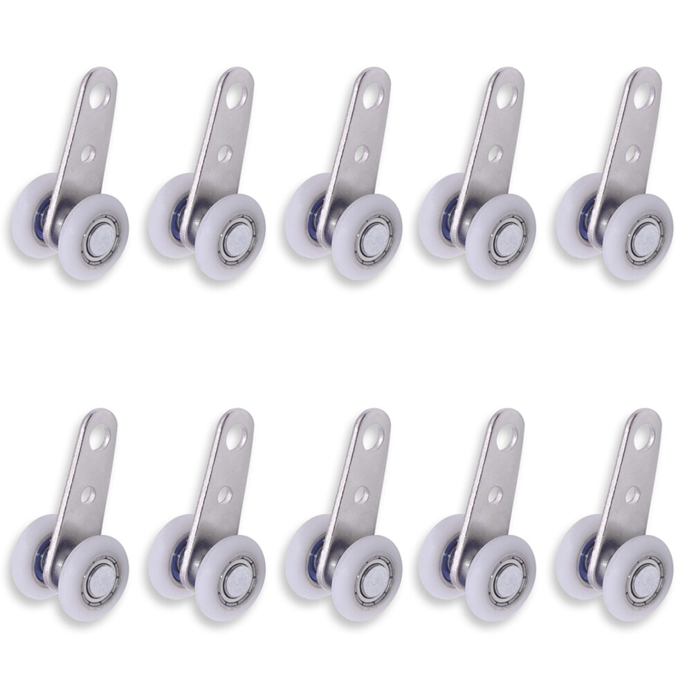 10 Stã¼Cke 45X19 Mm Metallgelagerte Riemen Scheiben Mit 2 Kunststoff Rã¤Dern Fã¼R Schrank Tã¼Ren 4853568922040
