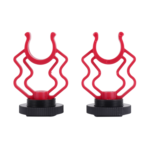 2PCS Universal Microphone Wavy Shock Mount Adapter Plastic Bracket Replacement for By-mm1 1