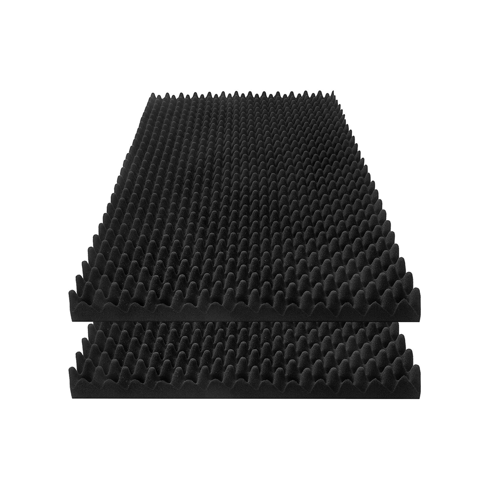 2 Stã¼Ck Akustikschaumplatten, 48 X 24 Hochdichte Schallabsorbierende Platten Fã¼R Zuhause, Bã¼Ro, Aufnahmeraum, Studio 4853568929858