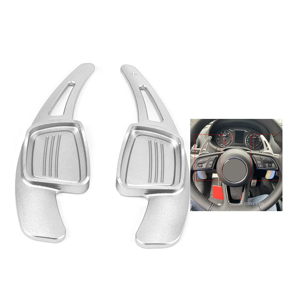 2Pcs/Pair For Audi 3 5 A1 Q7 A4l A6l A7 A8 S4 S5 Q2 Q5l A4 S6 S3 Car Accessories Steering Wheel Paddle Shifter Covers 689788462073