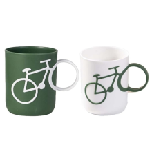 Creatives Fahrrad-Zahnbürstenbecher, Mundspülbecher, 2er-Pack
