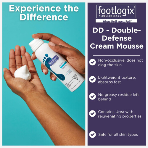FOOTLOGIX DD Creme Mousse Wei 4,23 Unzen 2