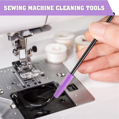 20 Pcs Cranny Sewing Machine Cleaning Brushes, Reusable Silicone Bristles Brushes for Internal 2
