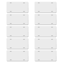 10 StüCk Sublimations-Nummernschild-Rohling, WäRme-Thermotransferfolie, Auto-Nummernschild-Tag für Autodekoration, Individuell, 30,5 X 15,2 Cm.