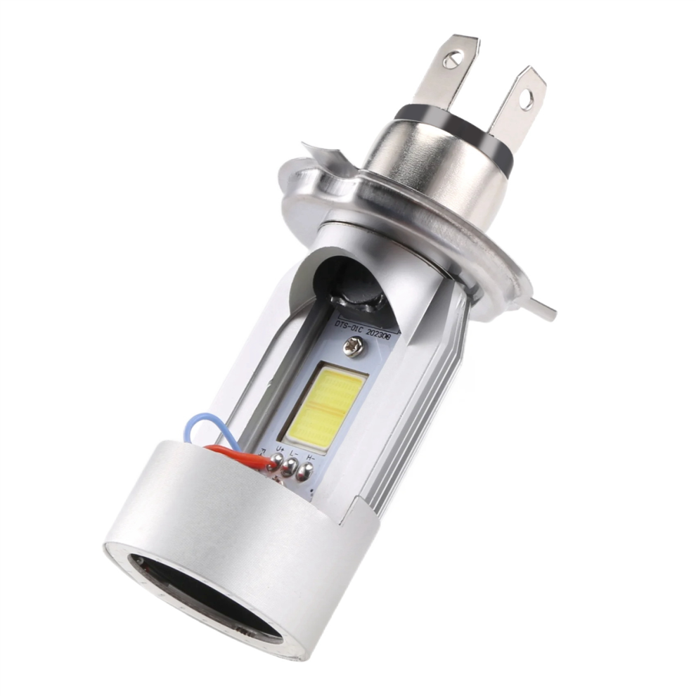 H4 Led Head Bulb Motorcycle Hi/Lo Beam With Angel Eye Daytime Running 25W 3000Lm Super Bright 6000K Light 4853568941164