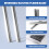 10Pcs 82mm Planer Blades Reversible Electric Boxed HSS for Power Tools Grinders 8