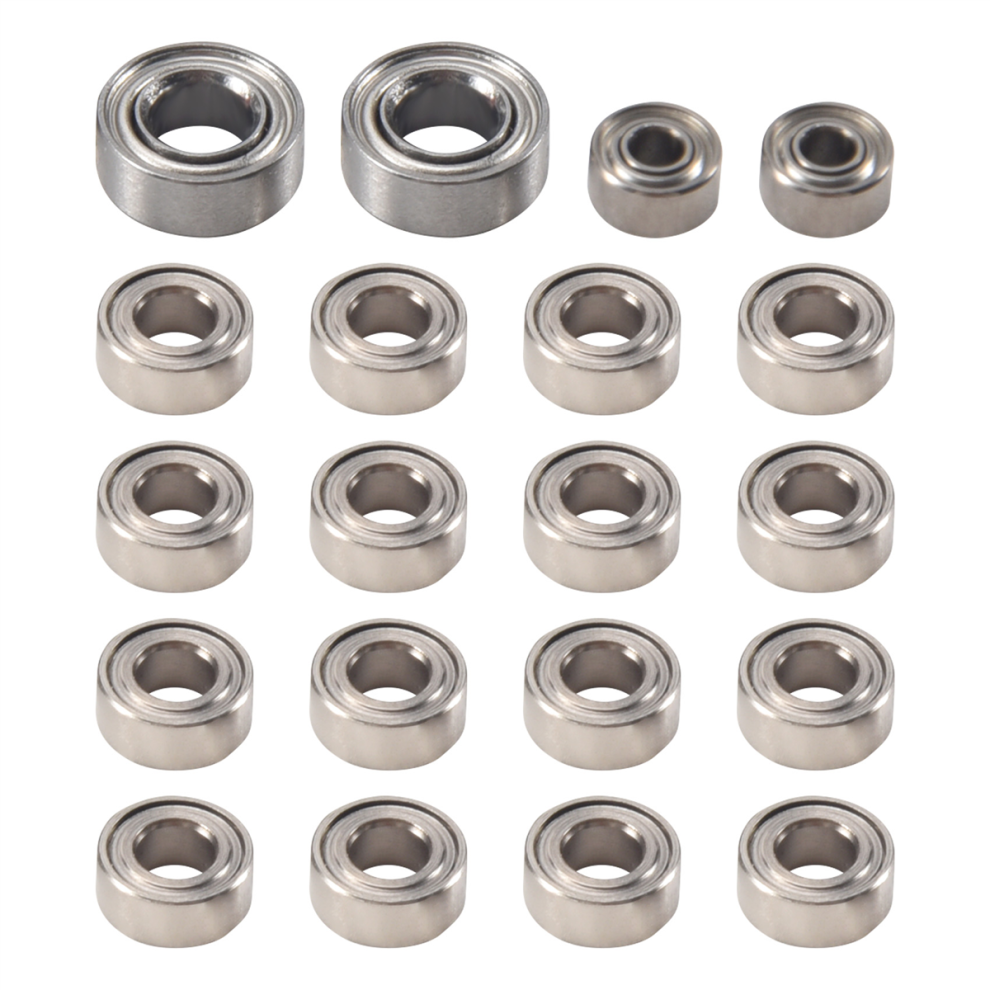 20Pcs Steel Ball Bearing Set For Axial Scx24 90081 Axi00001 Axi00002 1/24 Rc Crawler Car Spare Parts Accessories 4853568942376
