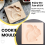 Cookie Mold Shortbread Wooden Biscuit Cutter Gingerbread Mold(Squirrel) 7