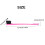 Double Sided Edge Control Hair Brush Comb Combo Pack 2 Pieces Pink and Black 7