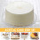 Acrylic Round Cake Disk Set - Discs Circle Base Boards with Center Hole 2 Comb Scrapers (4 Patterns) & Dowel Rod 5