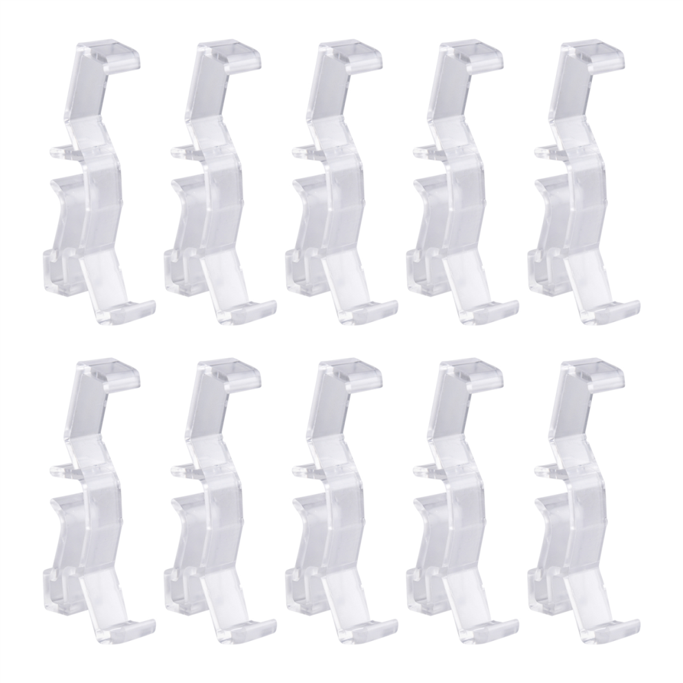 Jehiatek Valance Clips Clear Plastic Hidden Retainer Holder Clip For Window Blind Valance,Horizontal Faux & Wood Blinds Parts