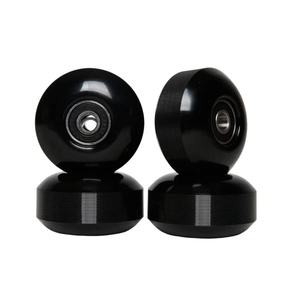 Photos - Climbing Gear Jehiatek Skateboard Wheels with Bearings 52x30mm Street PU Parts Cruiser Longboard  Black (Set of 4)