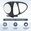 360 Degree Rotation Three Sided Blind Spot Mirror Reversing Parking Auxiliary Convex Left 5