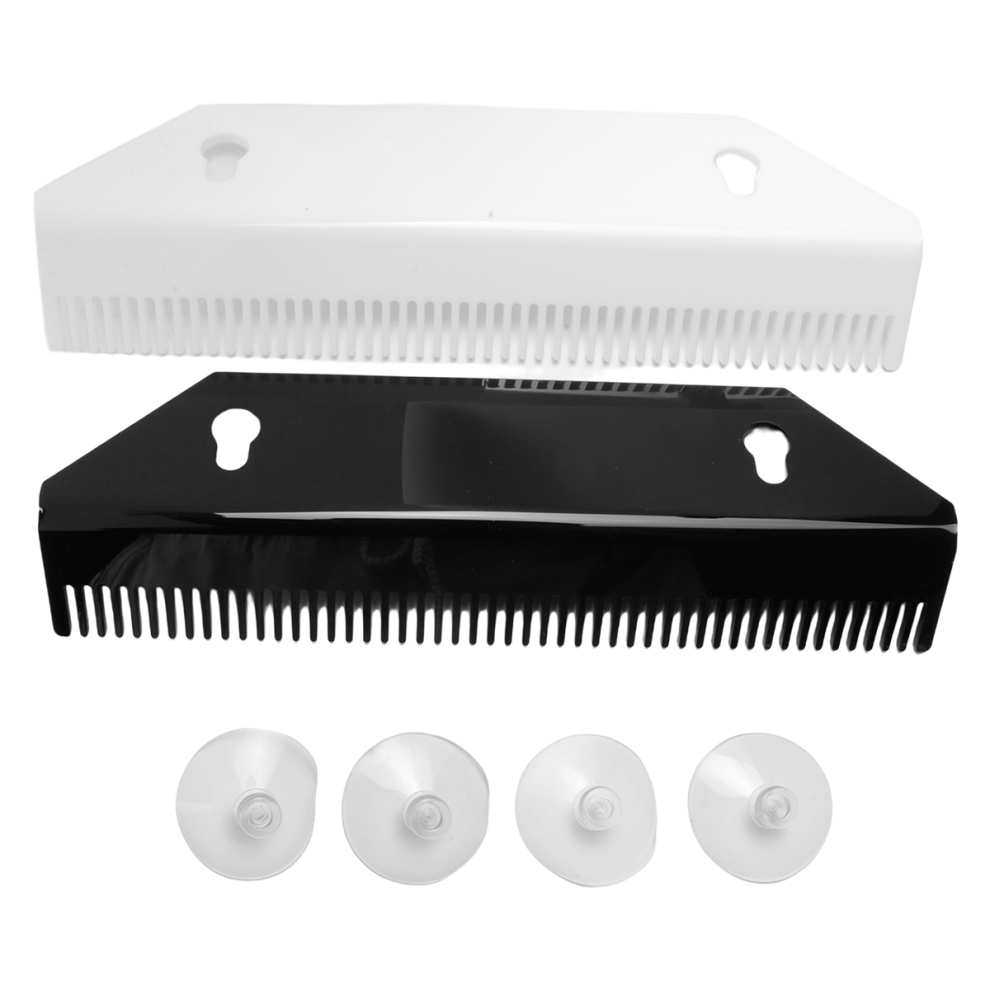 Jehiatek Unisex Hair Extension Holder 2 Pieces Acrylic Hanger Portable Wig Storage Rack