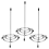 Ticket Stabber for Restaurant, 3PCS Receipt Holder Check Spindle Orders Spike Businesses Kitchen Office 1