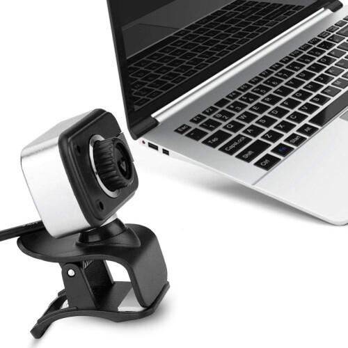 Webcam, Webcam Web Camera Cam 360 Degree Built in Mic Webcam Desktop PC Camera(Black) 1