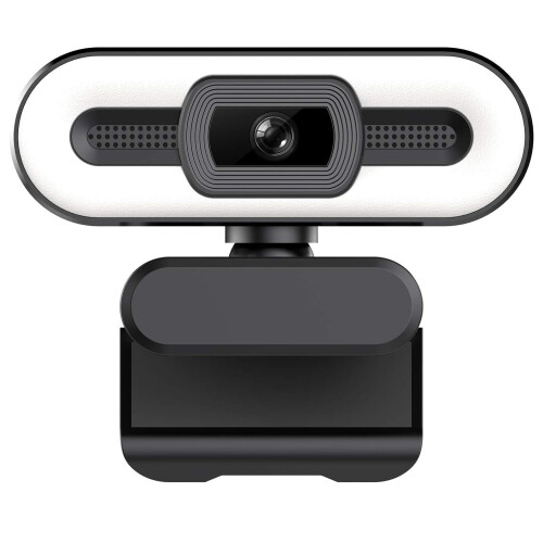 Webcam with Built-in Microphone for Live Stream Video Call Video Conference Online Teaching(Black)