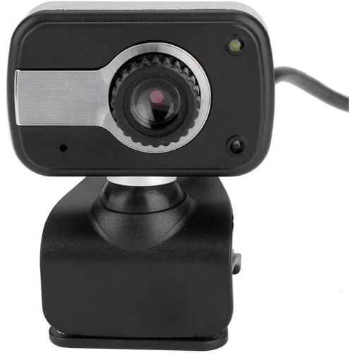 Webcam, Webcam Web Camera Cam 360 Degree Built in Mic Webcam Desktop PC Camera(Black)