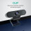 Webcam with Dual Stereo Microphones & Privacy Cover, Full HD USB Desktop Web Computer Camera(Black) 6