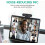 Webcam with Dual Stereo Microphones & Privacy Cover, Full HD USB Desktop Web Computer Camera(Black) 7