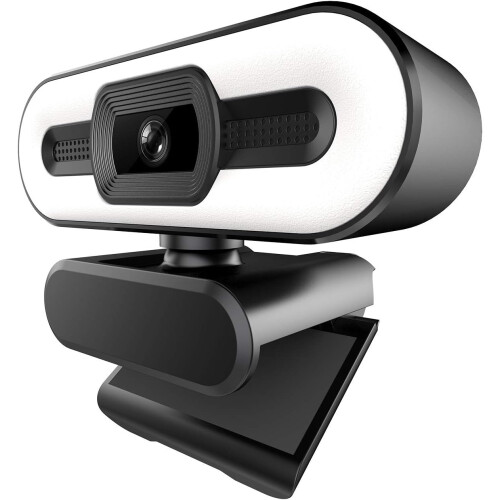 Webcam with Built-in Microphone for Live Stream Video Call Video Conference Online Teaching(Black) 2