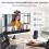 HD Webcam with Built-in Microphone, 1080P Video, Wide Angle Camera, Privacy Cover, for Desktop PC(Black) 4
