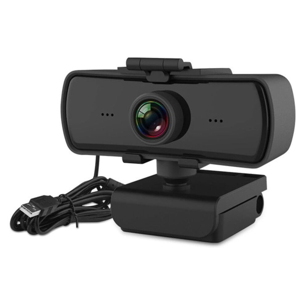 Webcam With Microphone, Computer Web Camera, Auto Correction Mics Streaming Webcam(Black) Light/Black 6976918069931