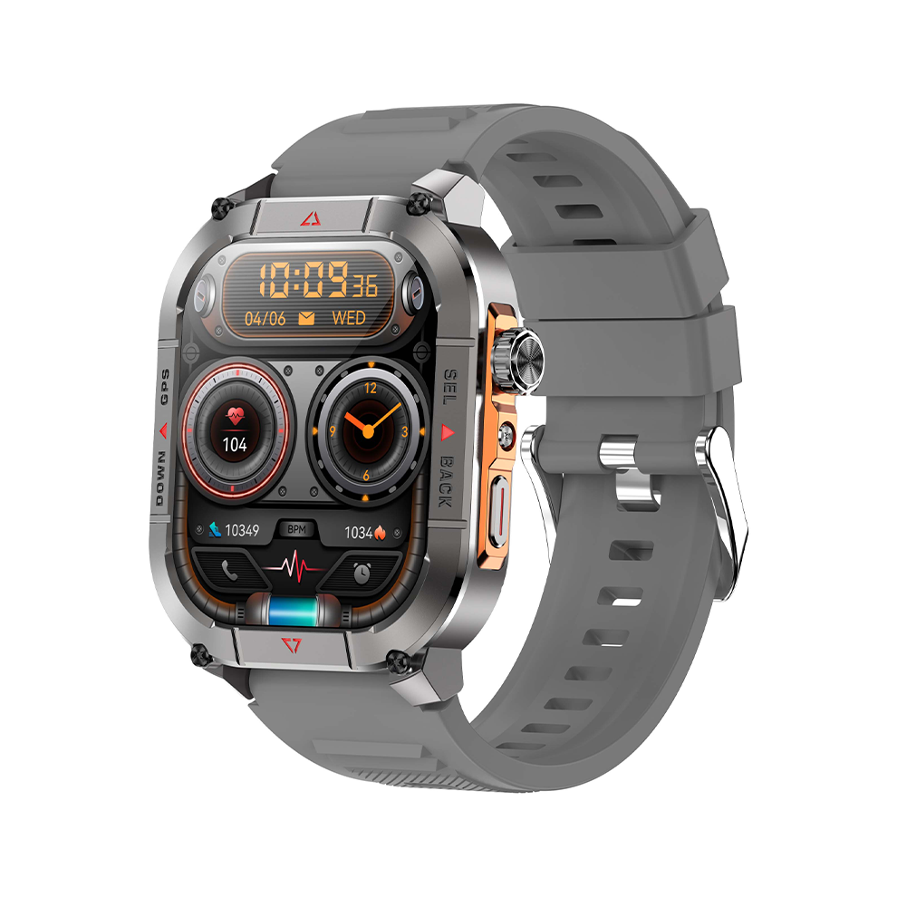 Smartwatch Hk84 3Atm Waterproof Gps Compass Amoled(Grey) Grey 6976918069818