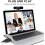 2K Webcam for PC, 85 View USB Computer Camera, with Noise Canceling Microphone & Privacy Cover(Black) 4