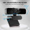 2K Webcam for PC, 85 View USB Computer Camera, with Noise Canceling Microphone & Privacy Cover(Black) 2