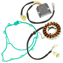 Estador e regulador caltrico e junta compat vel com Honda Trx300 TRX-300 FourTrax 300 1988-1992