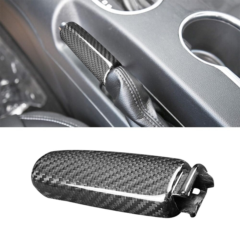 Carbon Fiber Handbrake Grip Compatible With Ford Mustang 2015 Emergency Parking 689788462936