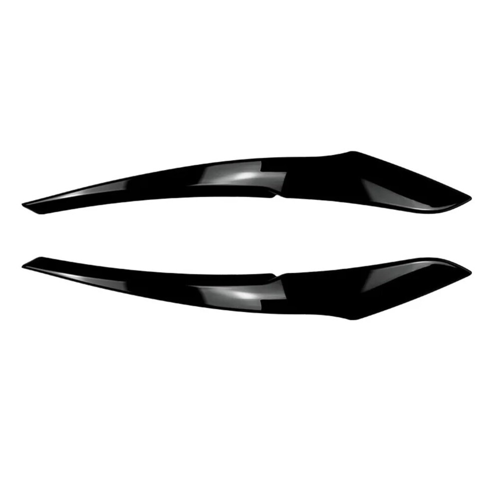 Car Headlight Eyebrow For Bmw 1 Series F20 F21 2011 2012 2013 2014 Gloss Car Front Headlight Eyebrow Eyelids Stickers Headlight Eyelids Black 689788463001