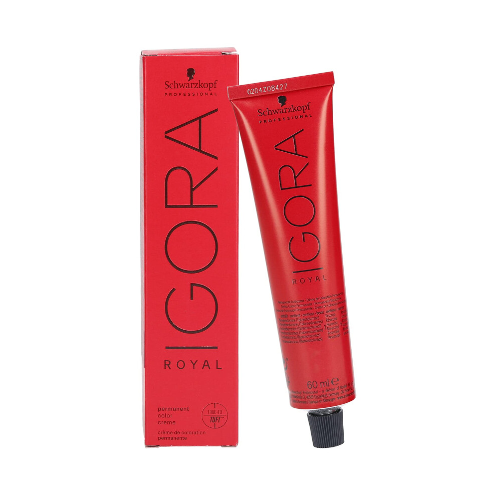 Schwarzkopf - Igora Royal Coloration permanente pour cheveux 7-1 Blond moyen cendr    2,1 oz.