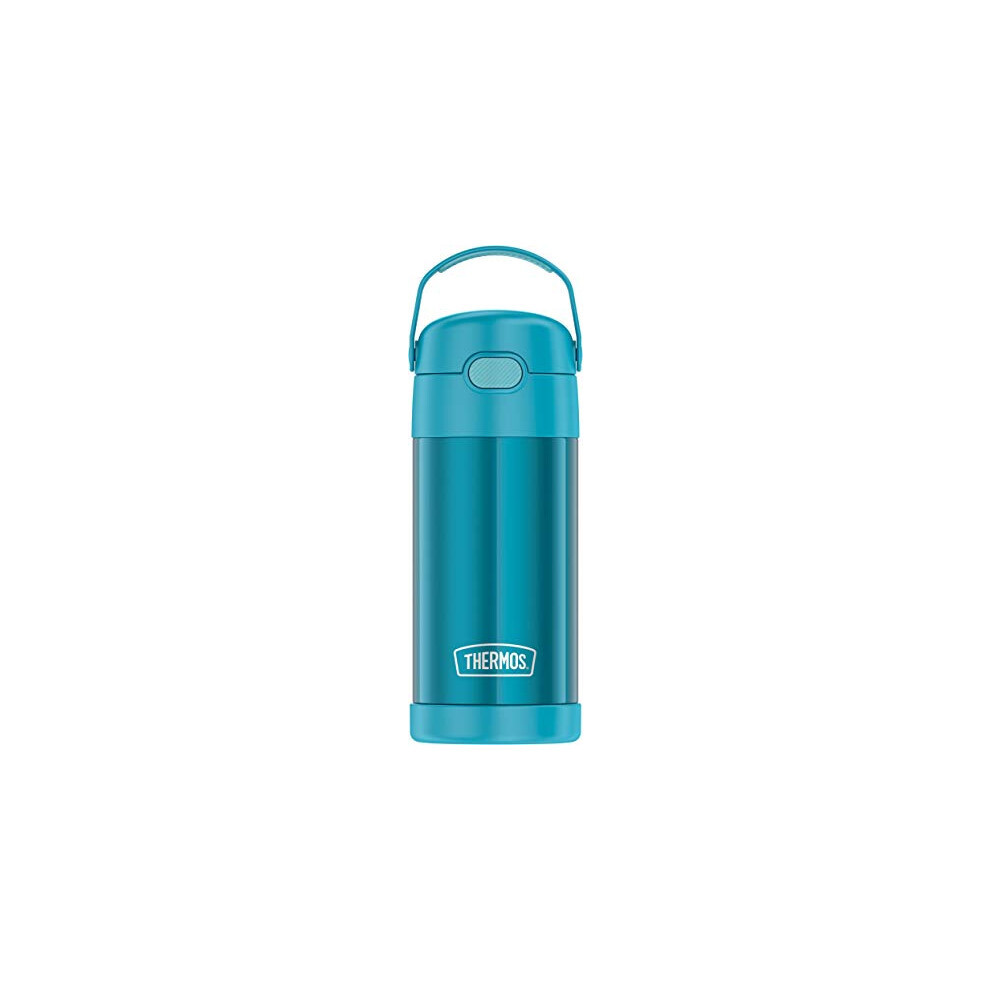 Thermos Funtainer Bottiglia Per Bambini Isolata Sottovuoto Da 12 Once In Acciaio Inox Con Cannuccia Teal-image
