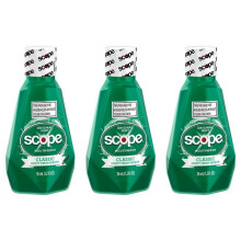 Scope Mouthwash Classic Original Mint 1.2 Oz Ταξιδιού Πακέτο 3