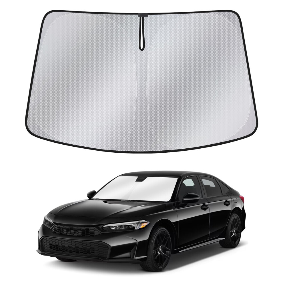 Windshield Sun Shade For Honda Civic Â Upgraded Nano Materials Front Window Shade 689788464923