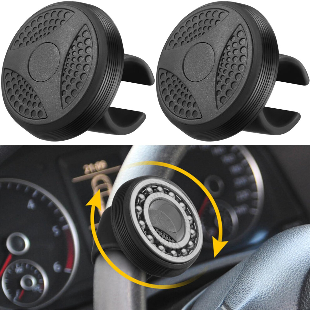 2 Pieces Steering Wheel Knob Spinner Suicides Knob For Steering Wheel 360 Degrees Rotation 689788464886