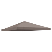 BenefitUSA Sostituzione 10'X10'Gazebo Canopy top Patio Pavilion Cover Parasole Poliestere Single Tier (Taupe)