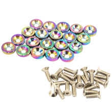 JDMSPEED 20-teiliges Neo-Chrom-CNC-Billet-Aluminium-Kotflgelwasch-Motorraum-Verkleidungsset