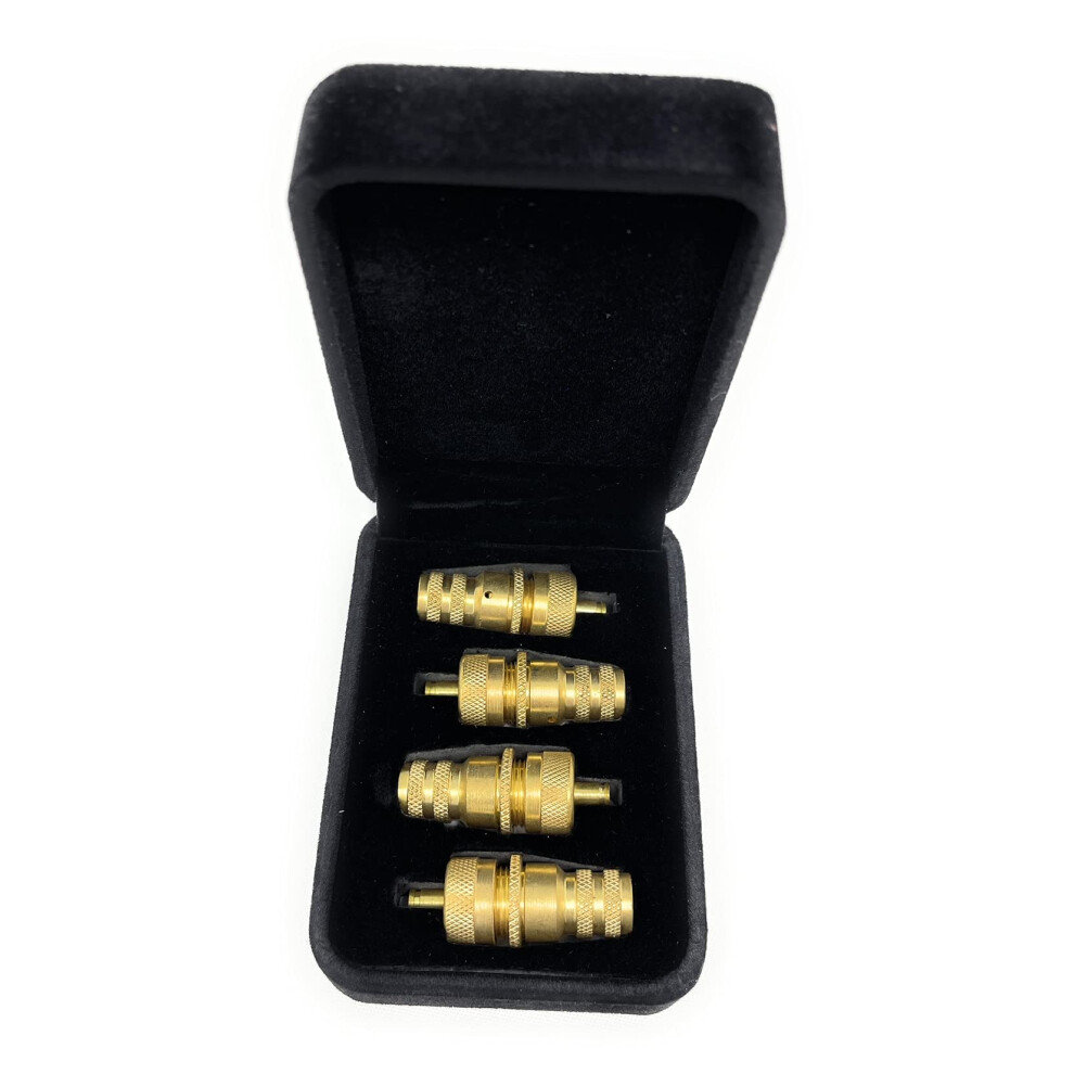 Adjustable Brass Tire Deflators 630 Psi (Set Of 4) Instructions And Case (4X4 Offroad Dunes Sand Jeep) 689788466033
