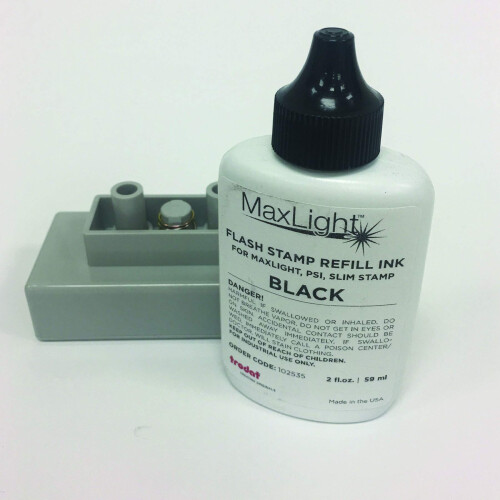 Trodat ml2oz-blk maxlight p?fyld bl?k 2oz flaskefarve sort sort 1